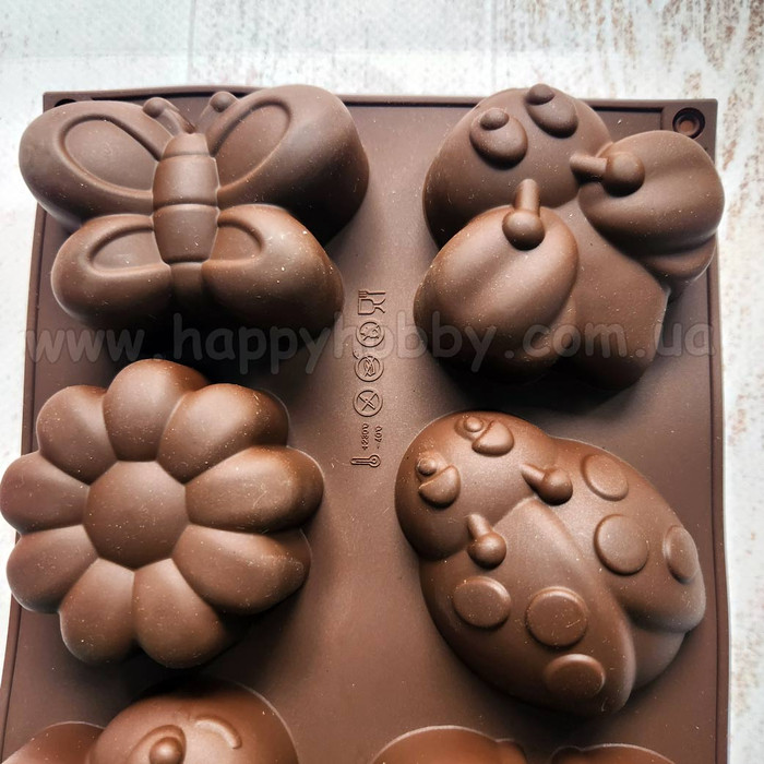 Форма силіконова "Комахи" (4 шт.)