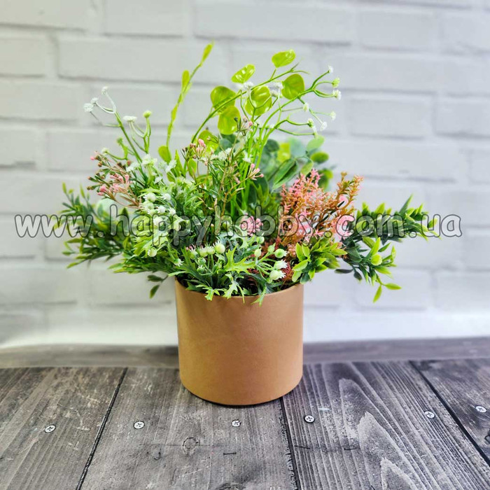 Коробка капелюшна капучино, Ф 12 см